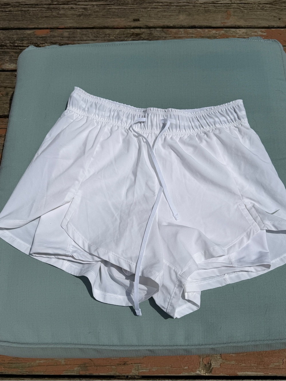 Nike White Women's Athletic Drawstring Shorts